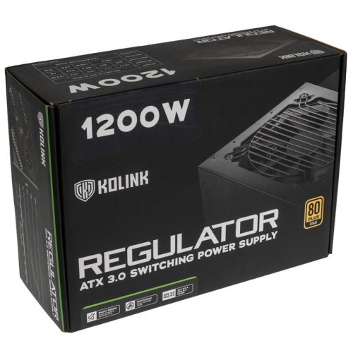 Kolink Regulator 80 PLUS Gold PSU, ATX 3.0, PCIe 5.0, modular - 1200 Watts - 2185764