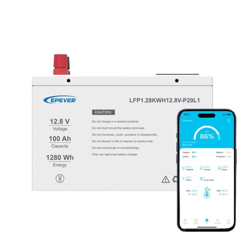 Akumulator Epever LiFePO4 12.8V 100Ah - 2187392