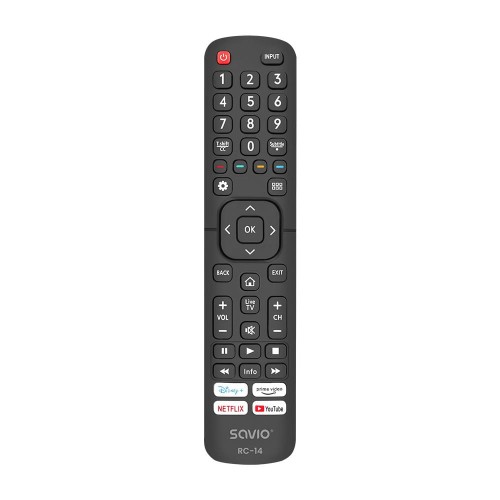 Pilot uniwersalny/zamiennik SAVIO RC-14 do TV Hisense - 1514889