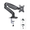 Ramię biurkowe LCD/LED Techly 13"-27", 6kg Amortyzator Gazowy, USB/Audio - 2197320