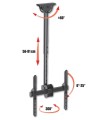 Uchwyt sufitowy Techly 32"-55", 50kg regulowany - 2027955