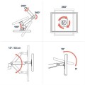 Ergotron LX DUAL SIDE-BY-SIDE ARM/27IN MIS-D 10Y W MATTE BLACK - 2197330