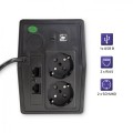 Zasilacz awaryjny UPS Qoltec Monolith | 450VA | 240W | LCD | USB | RJ45 - 2197725
