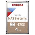 Dysk Toshiba N300 HDWG440UZSVA 4TB 3,5" 7200 256MB SATA III NAS BULK - 2072565