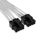 Corsair Premium Sleeved 12+4 Pin PCIe Gen5 12VHPWR 600W - biały - 2130031