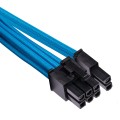 Podwójny PCIe w oplocie Corsair Premium, podwójny zestaw (Gen 4) — niebieski - 2130038