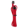 Pojedynczy PCIe w oplocie Corsair Premium, podwójny zestaw (Gen 4) — czerwony - 1889130