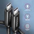 AXAGON BUCM4X-CM10AB USB-C do USB-C, USB4 Gen 3×2, 1 m, PD 240W, 8K HD, ALU, w oplocie - czarny - 2199999