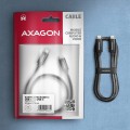 AXAGON BUCM4X-CM10AB USB-C do USB-C, USB4 Gen 3×2, 1 m, PD 240W, 8K HD, ALU, w oplocie - czarny - 2200006