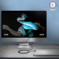 AXAGON BUCM4X-CM10AB USB-C do USB-C, USB4 Gen 3×2, 1 m, PD 240W, 8K HD, ALU, w oplocie - czarny - 2200005