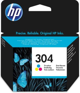 HP Oryginalny trójkolorowy wkład atramentowy 304