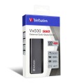 Dysk SSD zewnętrzny Verbatim VX500 120GB USB-C 3.1 aluminium - 2205455