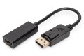 Kabel adapter DIGITUS DisplayPort, DP-HDMI typA, M/Ż 0,15m, DP 1.2 - 1441491