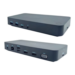 I-TEC USB 3.0/USB-C/Thunderbolt 3xDisplay DS 2xHDMI 1xVGA 1xGLAN 2xUSB 2.0 2xUSB 3.2 1xUSB-C 3.2 Data 1x3.5mm Combo Audio/Mic PD 65W