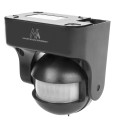 Czujnik ruchu PIR Maclean, na podczerwień, IP44, szary, zasięg 12m, max. obciążenie 800/1200W, MCE358 G - 2199881