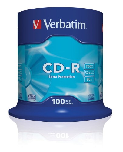 Płyta CD Verbatim 43411 (700MB; 52x; 100szt.; Cake) - 2193792
