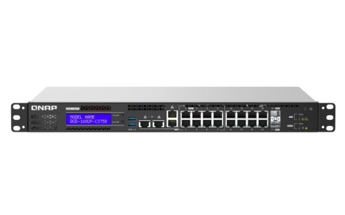 Qnap QGD-1602-C3558-8G, 8x 2.5GbE, 8x 1GbB, 2 SFP+ 10GbE, Intel Atom C3558, 8GB, Equipped with QTS, 2 X 2.5" SSD/HDD, 2 x PCIe Gen 3 slots, 2 X USB3.0 - 2067436