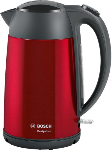 Bosch | Czajnik | DesignLine TWK3P424 | Elektryczny | 2400 W | 1,7 l | Stal nierdzewna | Podstawa obrotowa 360° | Czerwony - 1881380