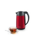 Bosch | Czajnik | DesignLine TWK3P424 | Elektryczny | 2400 W | 1,7 l | Stal nierdzewna | Podstawa obrotowa 360° | Czerwony - 1881378
