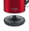 Bosch | Czajnik | DesignLine TWK3P424 | Elektryczny | 2400 W | 1,7 l | Stal nierdzewna | Podstawa obrotowa 360° | Czerwony - 1881373