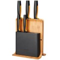 FISKARS ZESTAW 5 NOŻY W BLOKU BAMBUSOWYM  FUNCTIONAL FORM - 2205071