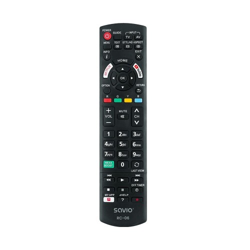 Pilot uniwersalny/zamiennik Savio RC-06 do TV Panasonic - 1131188