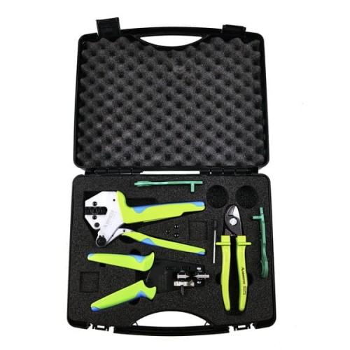 ZESTAW NARZĘDZI SOLARKIT- PEŁNY ZESTAW  (ZACISKARKA, KLUCZE, OBCINAK, ŚCIAGĄCZ IZOLACJI, WALIZKA) - 2123119