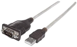 Konwerter USB na RS232/DB9 M/M na kablu 45cm Polybags