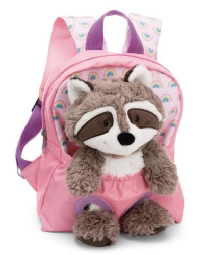 NICI 49845 Plecak 21x26cm różowy + maskotka Szop 25cm - 2113455