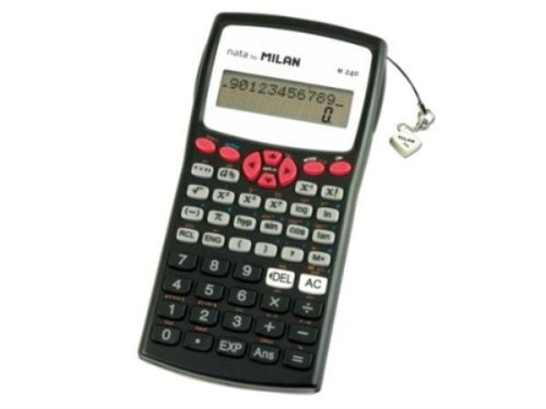 Kalkulator naukowy 240 funkcji czerwony. MILAN - 2112886