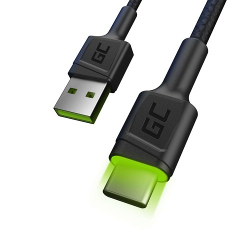 Cable Green Cell Ray USB Cable - USB-C 120cm with green LED backlight and suppor - 2210709