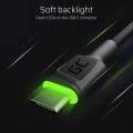 GREENCELL Cable GC Ray USB - USB-C 200cm green LED backlight Ultra Charge QC 3.0 - 2210746