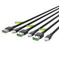GREEN CELL 3x Cable GC Ray USB - Lightning 120cm white LED backlight - 2210728