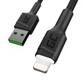 GREENCELL Cable GC Ray USB - Lightning 200cm white LED backlight Apple 2.4A - 2210714