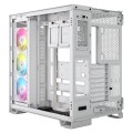 iCUE LINK 6500X RGB Tempered Glass Mid-Tower, White - 2214702