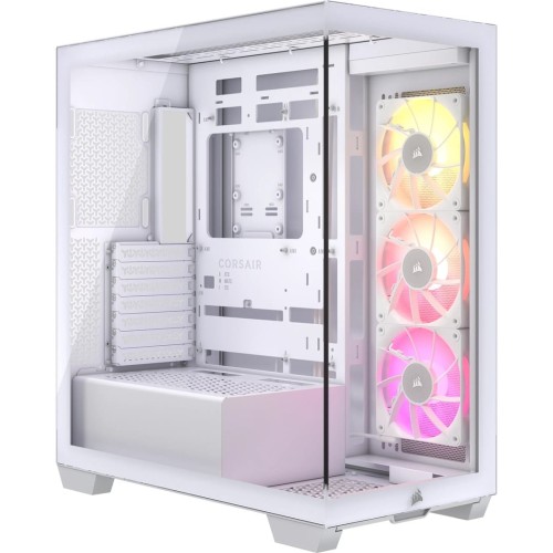 iCUE LINK 3500X RGB Tempered Glass Mid-Tower, White - 2214704
