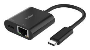 BELKIN ADAPTER USB-C - ETHERNET Z ŁAD. PD 100W M/F