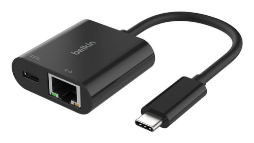 BELKIN ADAPTER USB-C - ETHERNET Z ŁAD. PD 100W M/F - 2210636