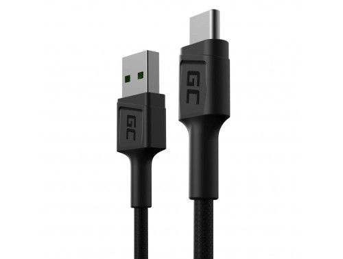 GREEN CELL KABEL KABGC25 GC POWERSTREAM USB-A - USB-C 30CM, SZYBKIE ŁADOWANIE ULTRA CHARGE, QC 3.0 - 2210691
