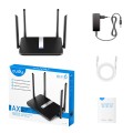 Cudy X6 router bezprzewodowy Gigabit Ethernet Dual-band (2.4 GHz/5 GHz) Czarny - 2212584