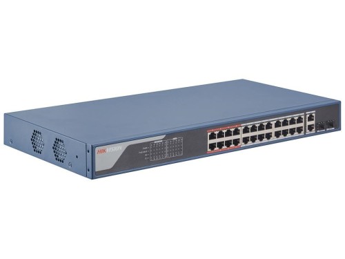 Switch niezarządzalny HIKVISION DS-3E1326P-EI 24x PoE + 2x Uplink, 370W - 2219586