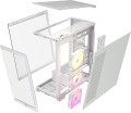 3500X RGB Tempered Glass Mid-Tower, White - 2214634