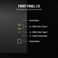 2500X Tempered Glass mATX Mid-Tower, Black - 2214645