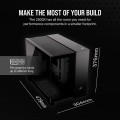 2500X Tempered Glass mATX Mid-Tower, Black - 2214643