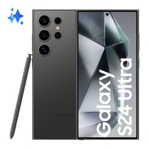 Smartfon Samsung Galaxy S24 Ultra (S928) 12/256GB 6,8" 3120x1440 5000mAh 5G Dual SIM Titanium Black - 2216229