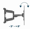 Gembird WM-75ST-01 Regulowany uchwyt ścienny do telewizora (obrót i pochylenie), 32”-75” (45 kg) - 2222222