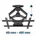 Gembird WM-75ST-01 Regulowany uchwyt ścienny do telewizora (obrót i pochylenie), 32”-75” (45 kg) - 2222221