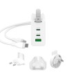 65W GAN USB-C 3-PORT TRAVELER/CHARGER CHANGEABLE AC USB-C CABL - 2217198