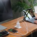 65W GAN USB-C 3-PORT TRAVELER/CHARGER CHANGEABLE AC USB-C CABL - 2217200