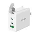 65W GAN USB-C 3-PORT TRAVELER/CHARGER CHANGEABLE AC USB-C CABL - 2217197